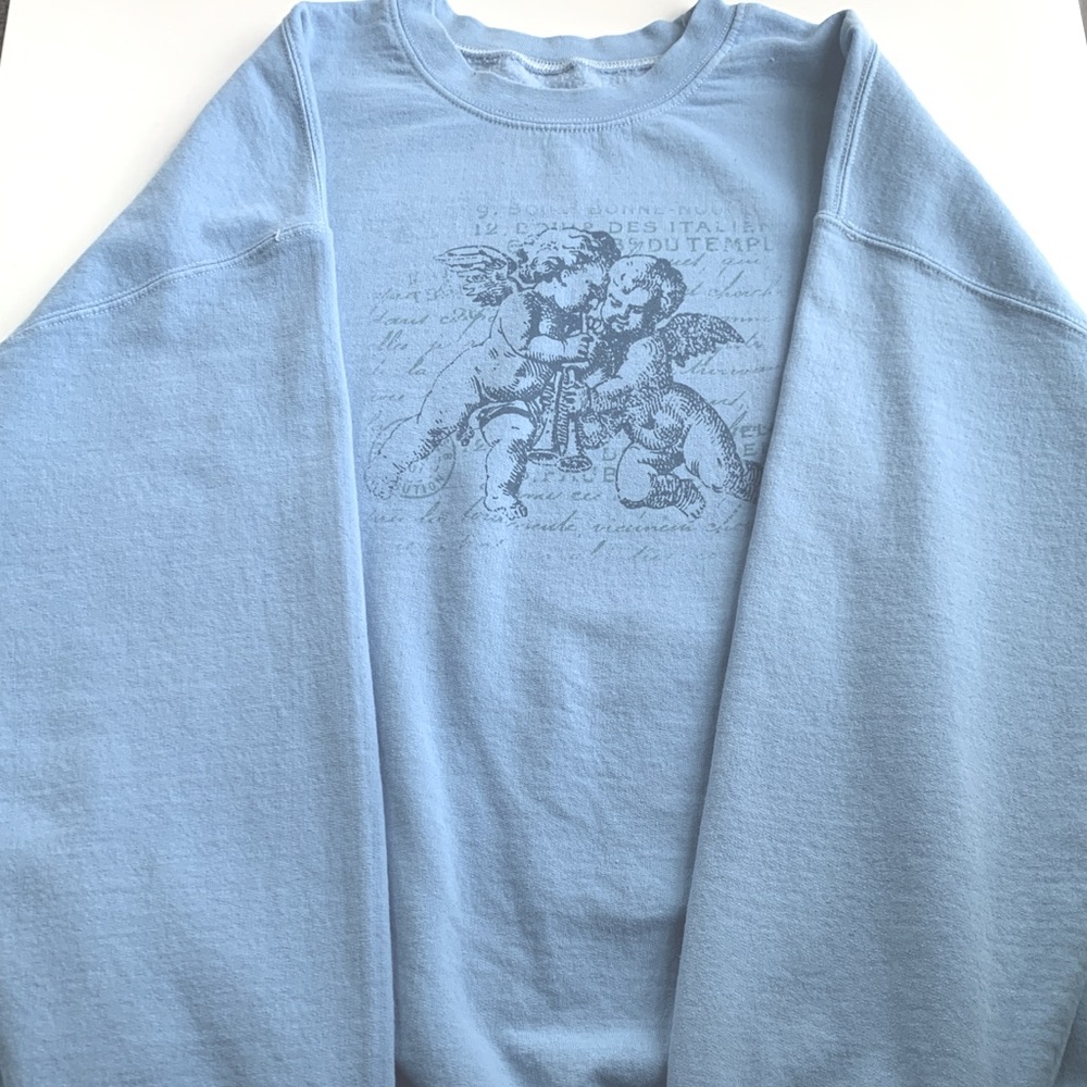 blue golden hour angel sweatshirt!